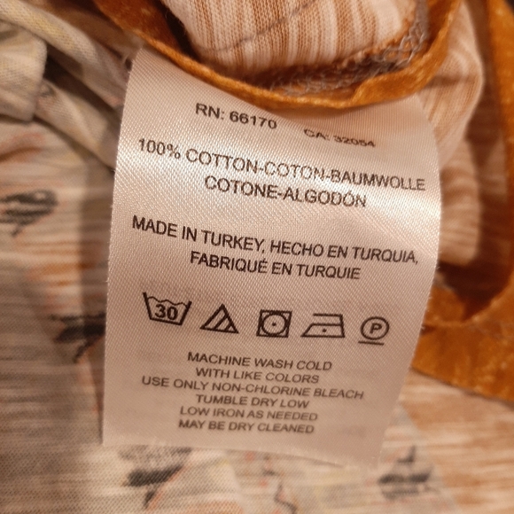 💠Anthropologie POSTMARK Paisley Top Boho Patchwork Short Sleeve Tshirt Size XS - Picture 13 of 13